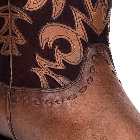 حذاء Cuadra النسائي الغربي الأنيق من الجلد الطبيعي مع سحاب بني in Kuwait