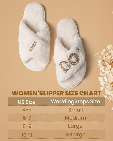 Bride Slippers -Chic Bride Gift Idea, Plush Cross-band House Shoes for Cozy Bridal Prep in Saudi Arabia