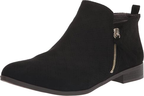 Dr. Scholl's Shoes Women's Rate Zip Ankle Boot Black Microfiber 11 W in Saudi Arabia