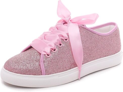 16052 Wedding Shoes Bling Bridal Sneakers Flats Bride Tennis Shoes Shiny Sequin Shoes Sparkly Sneakers in Saudi Arabia