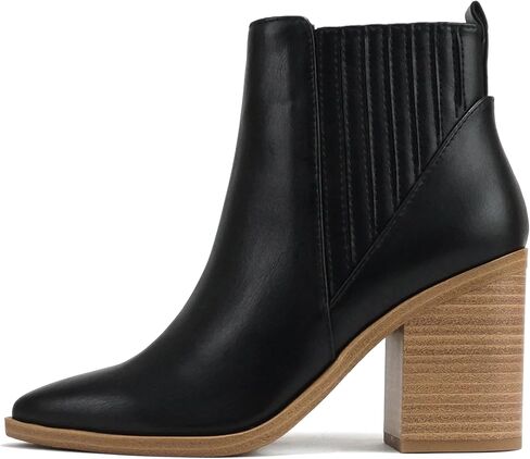 Soda “DUVETS" ~ Women Pointed Toe Pull-On Finger Gore High Heel Ankle Boot in Saudi Arabia