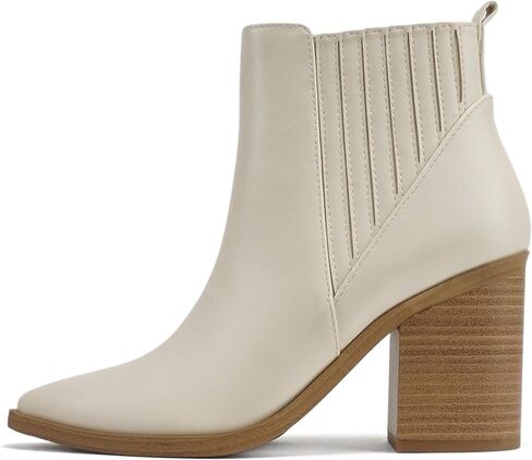 Soda “DUVETS" ~ Women Pointed Toe Pull-On Finger Gore High Heel Ankle Boot in Saudi Arabia