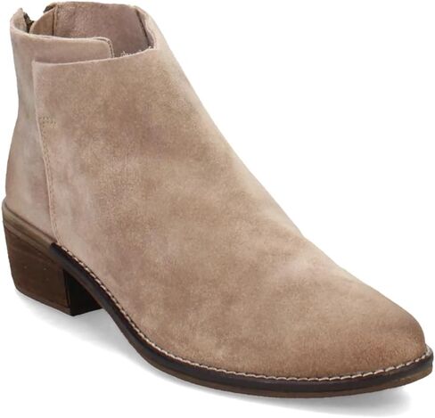 VOLATILE Womens Aldworth Zippered Casual Boots Ankle Low Heel 1-2" - Beige in Saudi Arabia