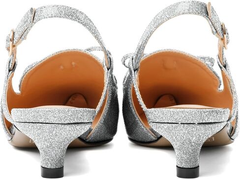 Zamikoo Kitten Heels للنساء مع فيونكة، صنادل ذات كعب منخفض، أحذية لوفر بمقدمة مدببة لفستان العمل والمكتب كاجوال 1.5 بوصة in Kuwait