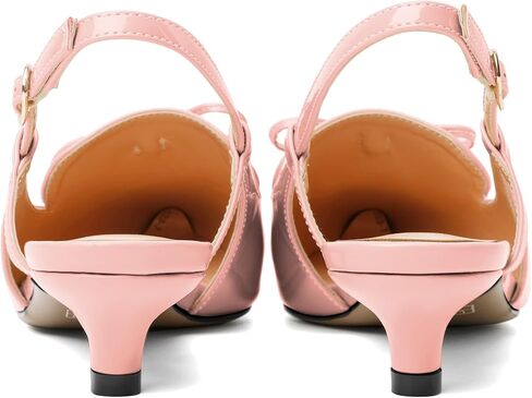 Zamikoo Kitten Heels للنساء مع فيونكة، صنادل ذات كعب منخفض، أحذية لوفر بمقدمة مدببة لفستان العمل والمكتب كاجوال 1.5 بوصة in Kuwait