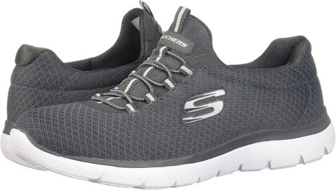 حذاء رياضي نسائي من Skechers Summits سهل الارتداء بنجي فحمي 8.5 in Saudi Arabia