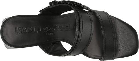 صندل نسائي مريح مزين للاستخدام اليومي من Karl Lagerfeld Paris بكعب in Kuwait