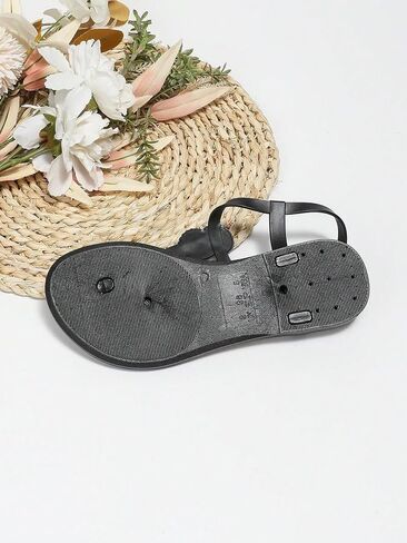 OYOANGLE Women's Braided T Strap Thong Flat Sandals Toe Post Casual Slip on Flip Flop Shoes with Ankle Strap in Saudi Arabia