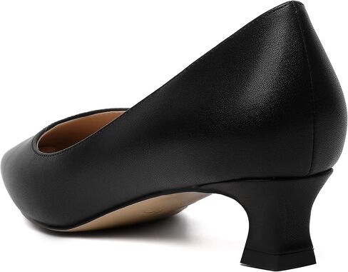 Womens Square Toe Solid Matte Office Casual Slip On Kitten Low Heel Pumps Shoes 1.5 Inch in Saudi Arabia