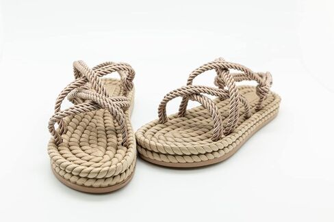 Alpy Rope Sandal | Straw Strap Slide Sandals | Rope shoes | Walking Sandals |%100 Handmade | For Summer | Sandals For Women in Saudi Arabia