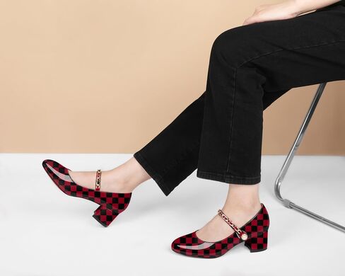 Soireelady Womens Mary Jane Shoes, Chunky Block Heel Pumps, Low Heel Round Closed Toe Heels Dress Shoes Comfort Fashion Wedding Patent 2 Inches in Saudi Arabia