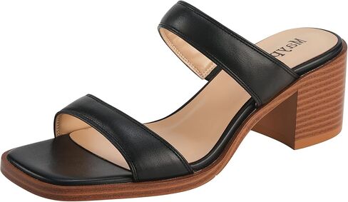 Strappy Chunky Sandals Block Heel For Women Comfortable Low Platform Slide Shoes in Saudi Arabia