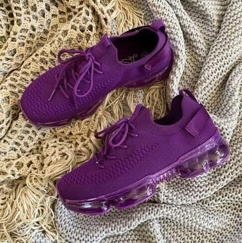 Forever Link Womens Air Cushion Fashion Sneakers Breathable Lightweight Walking Shoes in Saudi Arabia