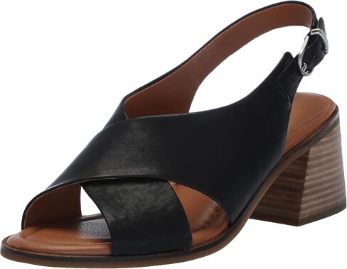 Lucky Brand Women's Rhidlee High Heel Sandal Heeled, Black, 10 in Saudi Arabia