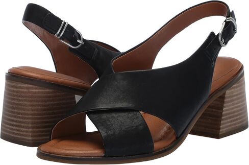 Lucky Brand Women's Rhidlee High Heel Sandal Heeled, Black, 10 in Saudi Arabia