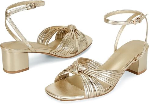 Dsevht Womens Bow Knot Heels Sandals Square Open Toe Chunky Heels Strappy Ankle Strap Sexy High Heel Sandals for Women in Saudi Arabia