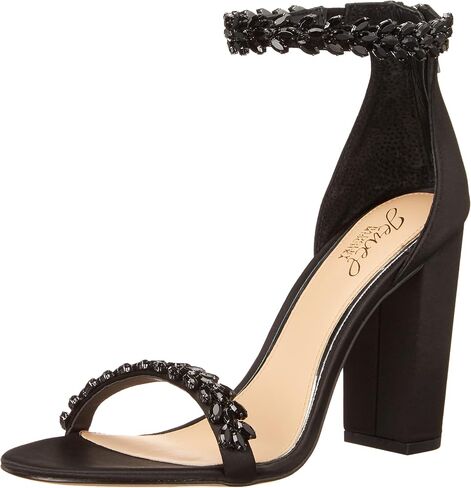 Jewel Badgley Mischka Women's Mayra Heeled Sandal, Black, 5 in Saudi Arabia