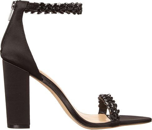 Jewel Badgley Mischka Women's Mayra Heeled Sandal, Black, 5 in Saudi Arabia