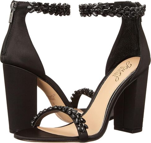 Jewel Badgley Mischka Women's Mayra Heeled Sandal, Black, 5 in Saudi Arabia
