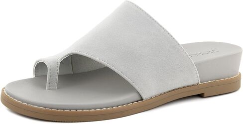 Julia Flat Wedge Sandals for Women – Toe Post Sandals Women’s Summer Shoes – Comfortable Slide Sandals in Saudi Arabia