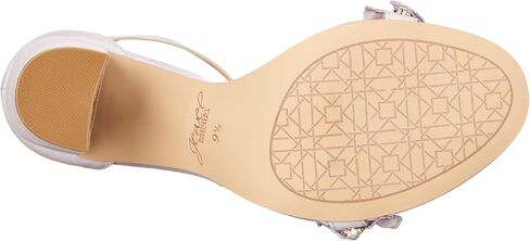 Jewel Badgley Mischka Deva Ruffle High Block Heel in Saudi Arabia