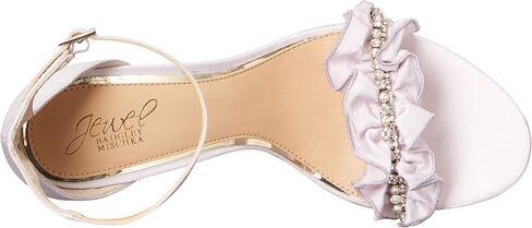 Jewel Badgley Mischka Deva Ruffle High Block Heel in Saudi Arabia
