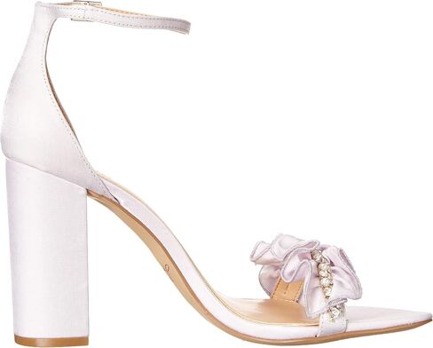 Jewel Badgley Mischka Deva Ruffle High Block Heel in Saudi Arabia