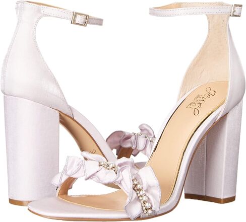 Jewel Badgley Mischka Deva Ruffle High Block Heel in Saudi Arabia