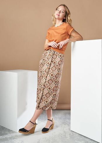 صنادل نسائية من Viscata Satuna Espadrille Canvas Wedges Spain مصنوعة يدويًا بكعب 3 ½ بوصة مع قماش من القطن العضوي المسامي ونعل أوسط من الجوت الطبيعي بنسبة 100% لجميع المناسبات: كاجوال، عمل، حفلة in Kuwait