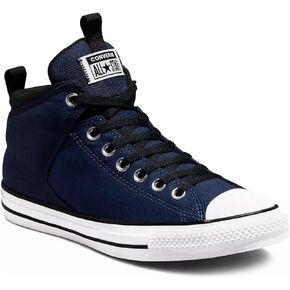 Converse Unisex Chuck Taylor All Star High Street Mid Lace Up Style Sneaker - Obsidian/Midnight Navy Womens 9/ Mens 7