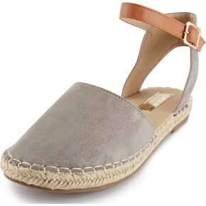 Alexis Leroy Women's Closed Toe Buckle Strap Comfortable Espadrille Sandals