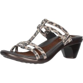 NAOT Footwear Women's Loop Slide Sandal Cheetah Suede 9 M US