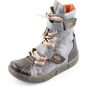 TMA EYES Women's PU Lining Flat Ankle Boots with Zipper - Perfect for Casual Wear