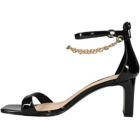 Chinese Laundry Womens Yara Ankle Strap Dress Sandals Mid Heel 2-3" - Black