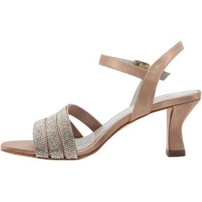David Tate Womens Trio Embellished Ankle Strap Heels