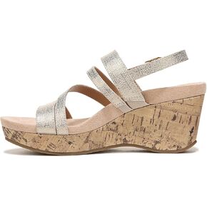 LifeStride Women's Discover Strappy Platform Wedge Sandal