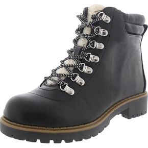 Style & Co. Womens Maariah Faux Suede Lace Up Ankle Boots Black 5.5 Medium (B,M)
