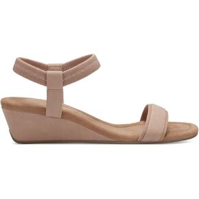 Alfani Womens Valli Faux Suede Open Toe Wedge Sandals Beige 8 Medium (B,M) in Saudi Arabia