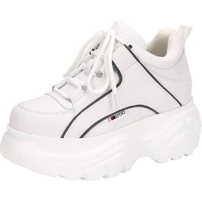 Women's High Platform Chunky Sneakers Lace-up Casual Dad Shoes