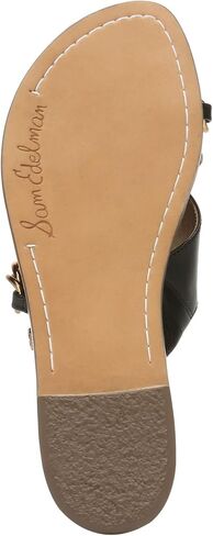 Sam Edelman Womens Gabrie Chain Crisscross Flat Sandals Black 7 Medium (B,M) in Saudi Arabia