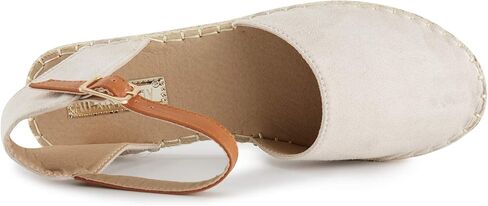 Alexis Leroy Women's Closed Toe Buckle Strap Comfortable Espadrille Sandals in Kuwait