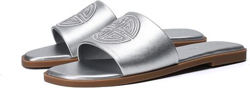 Womens Dressy Flat Sandals Memory Foam Comfy Cute Leather Slide for Summer in Saudi Arabia