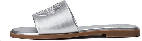 Womens Dressy Flat Sandals Memory Foam Comfy Cute Leather Slide for Summer in Saudi Arabia