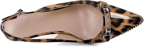 حذاء SAMMITOP Slingback بكعب قطط بمقدمة مدببة وحزام بإبزيم فضي مطرز وكعب منخفض سهل الارتداء مناسب لحفلات المواعدة والعمل 1.6 بوصة in Saudi Arabia