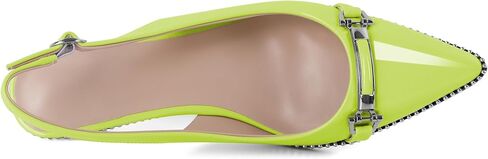 حذاء SAMMITOP Slingback بكعب قطط بمقدمة مدببة وحزام بإبزيم فضي مطرز وكعب منخفض سهل الارتداء مناسب لحفلات المواعدة والعمل 1.6 بوصة in Saudi Arabia