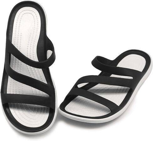 Womens Sandals Slide Sandals Black Sandals White Sandals Slippers for Women Soft Comfort Non-Slip Womens Shoes Indoor and Outdoor Use Quick Drying Pool Party Home Beach in Saudi Arabia