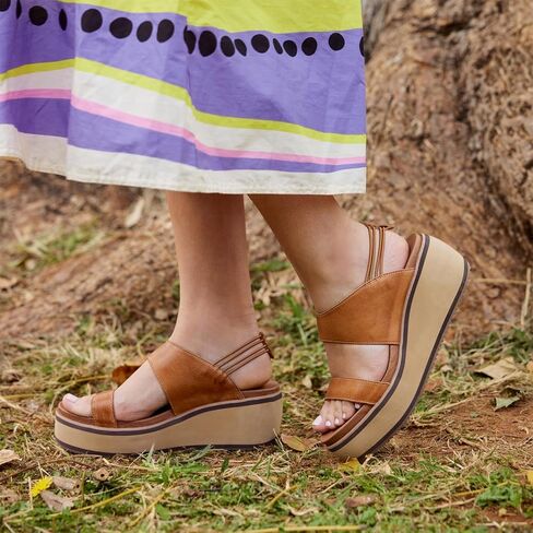 Antelope Women's Jax Leather Wedge Platform Sandals in Kuwait