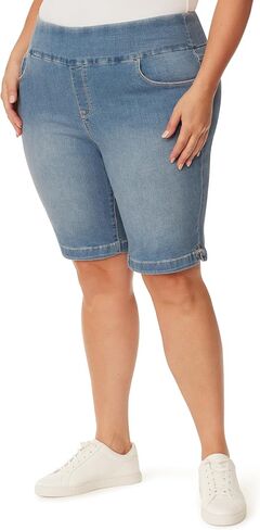 Gloria Vanderbilt Women's Plus Size Amanda Pull On Bermuda Short, ARROYO in Saudi Arabia