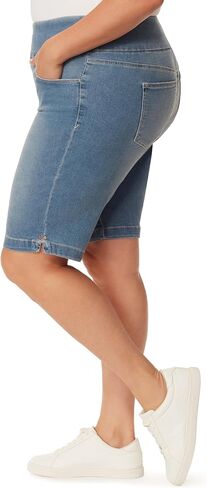 Gloria Vanderbilt Women's Plus Size Amanda Pull On Bermuda Short, ARROYO in Saudi Arabia