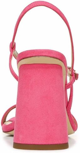 Sam Edelman Kit Black Square Toe Slingback Strap Cylindrical Block Heel Sandals in Saudi Arabia